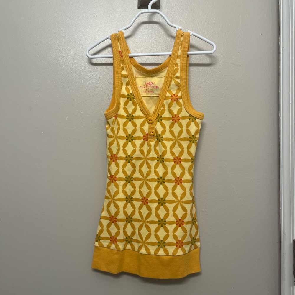 SO Yellow Floral Tanktop